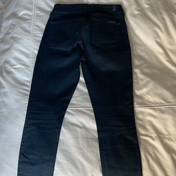 7 for all Mankind denim with a shiny coating in blue - Picture 4 of 6